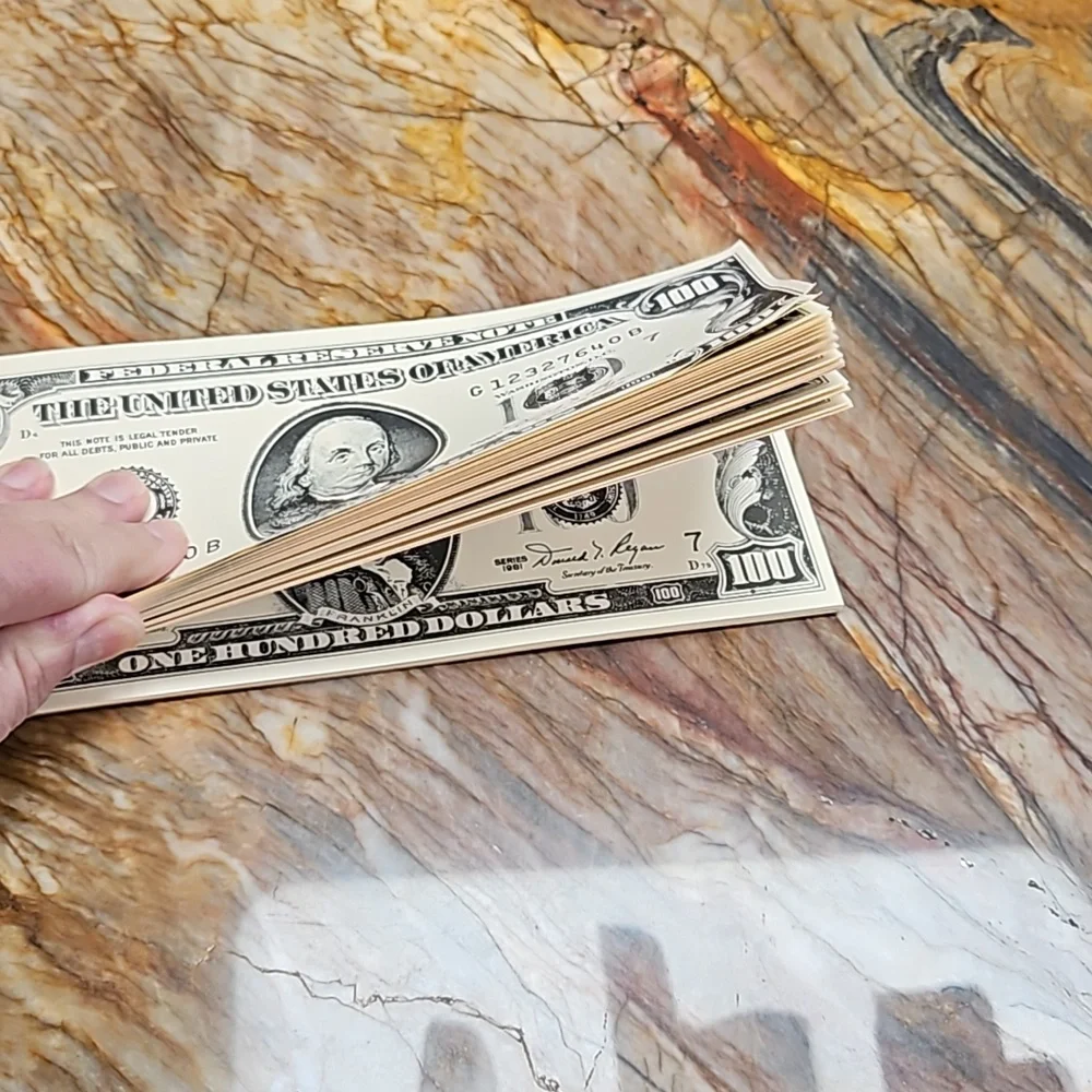 Pad of paper - $100 BILL TREASURY NOTES